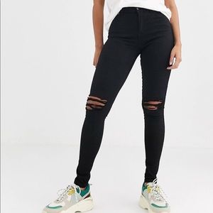 Dr Denim Lexy Mid Rise Skinny Ripped S